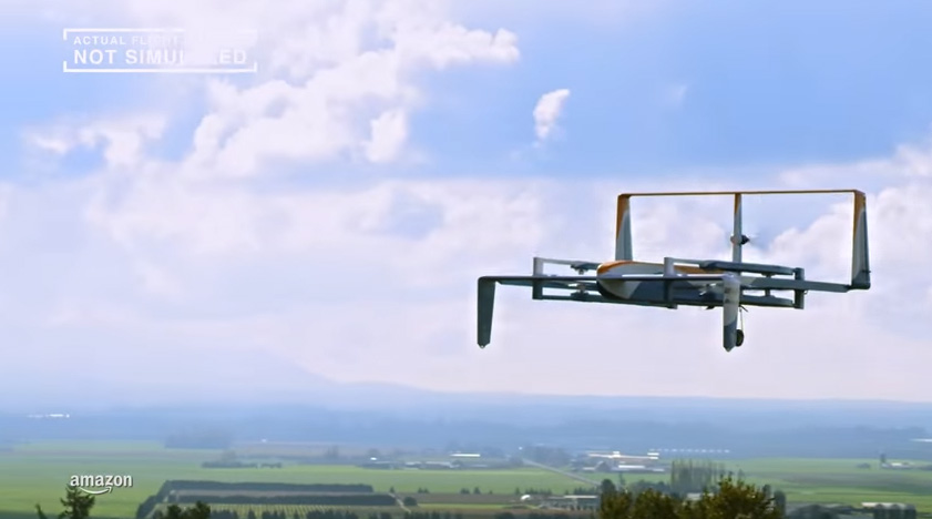 drone amazon vol test