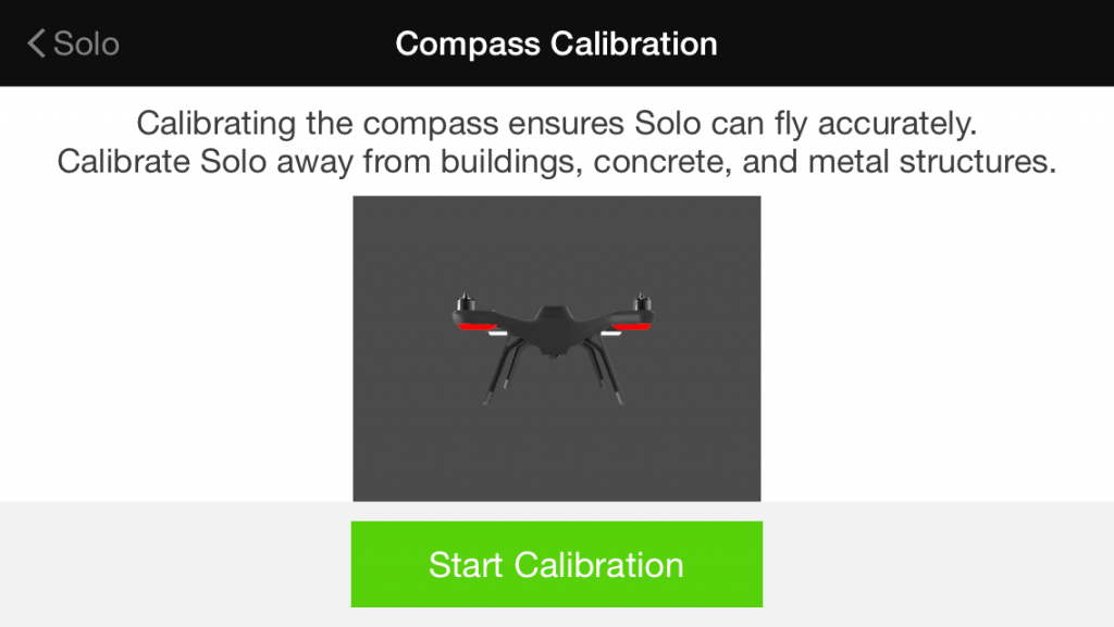 calibration solo drone 3dr