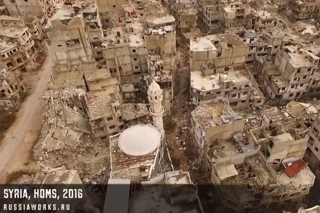 homs syrie drone
